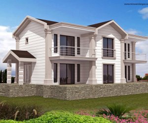 İki Katlı Çelik Villa Evler
